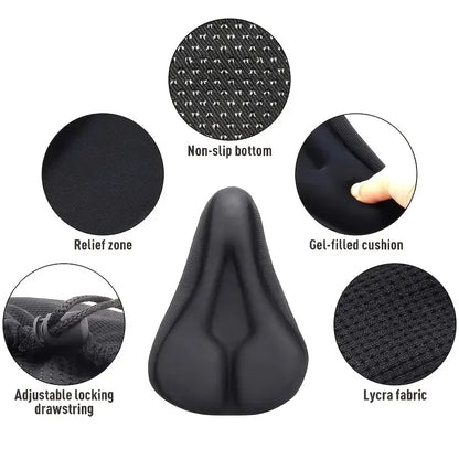 Extra Soft Gel Bike Seat Cover