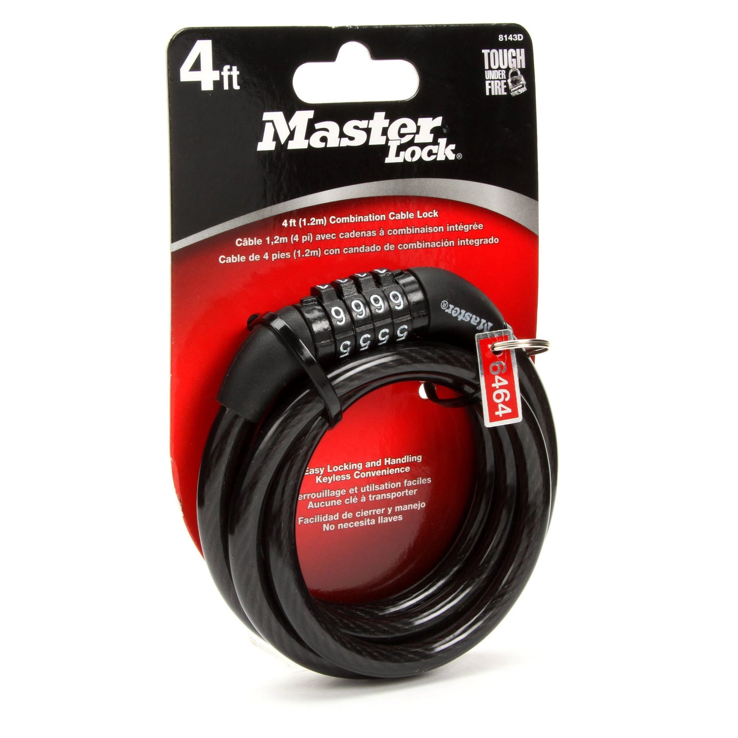 Master Lock Bike Lock Cable 4ft