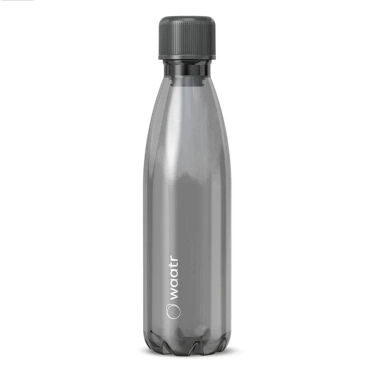 Waatr Lyt Plastic Water Bottle Clear Gray 23oz Nireeka California 6950